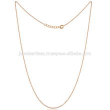 O tamanho padrão mais elegante 18 polegadas Gold Vermeil Brass Chain